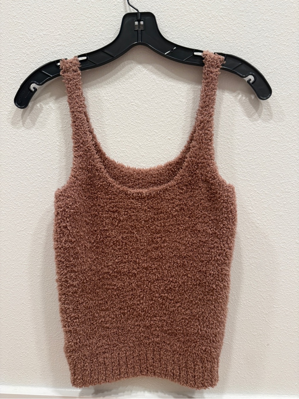 SKIMS Cozy Fuzzy Tank Top in Dusty Rose - Picture 2 of 3